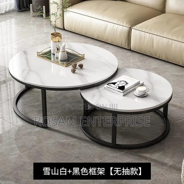 Modern Luxury 2 in 1 Pure Marble Coffee Table
