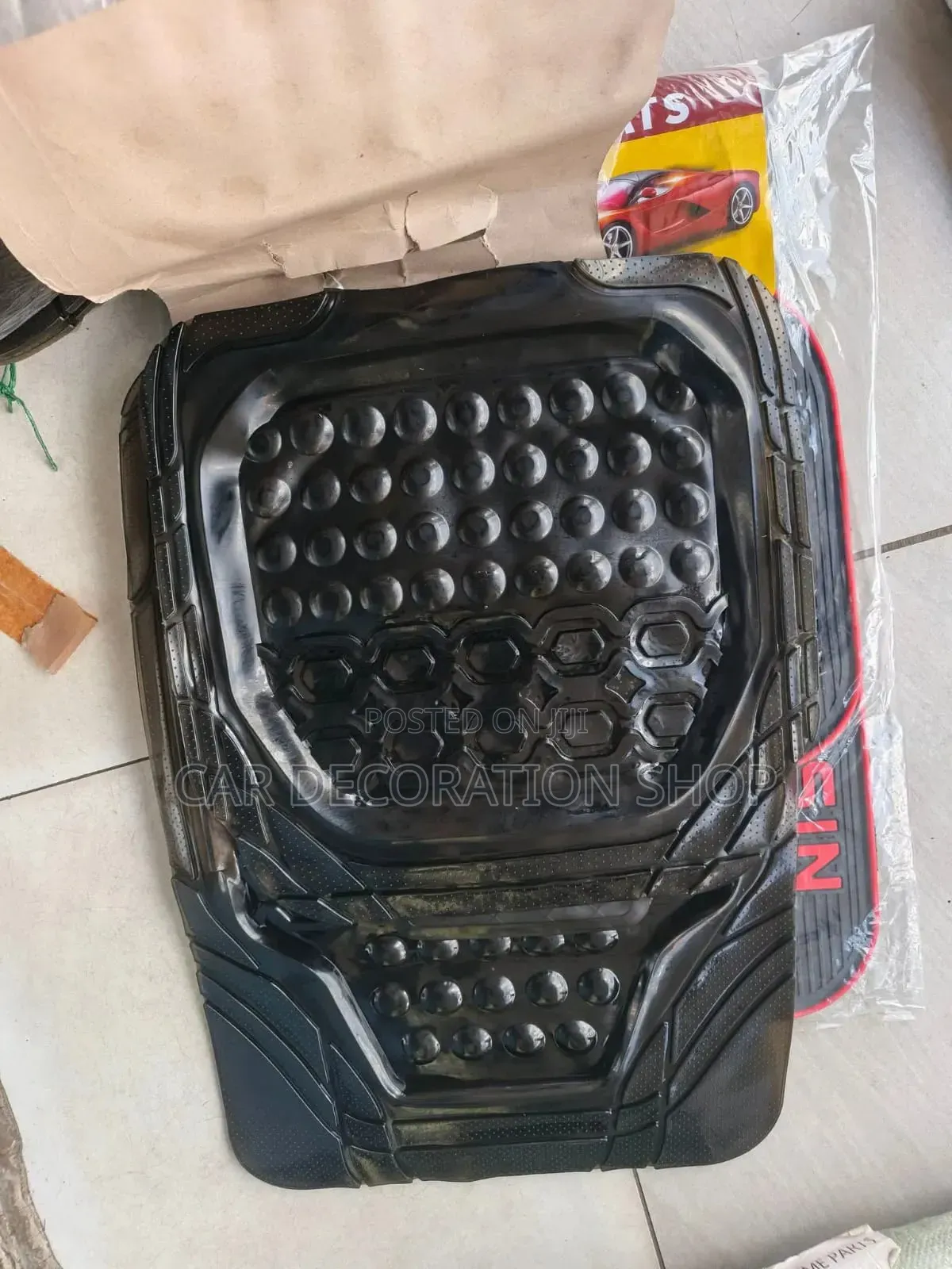 Waterproof Durableordorless 5pc Clear Black Mats