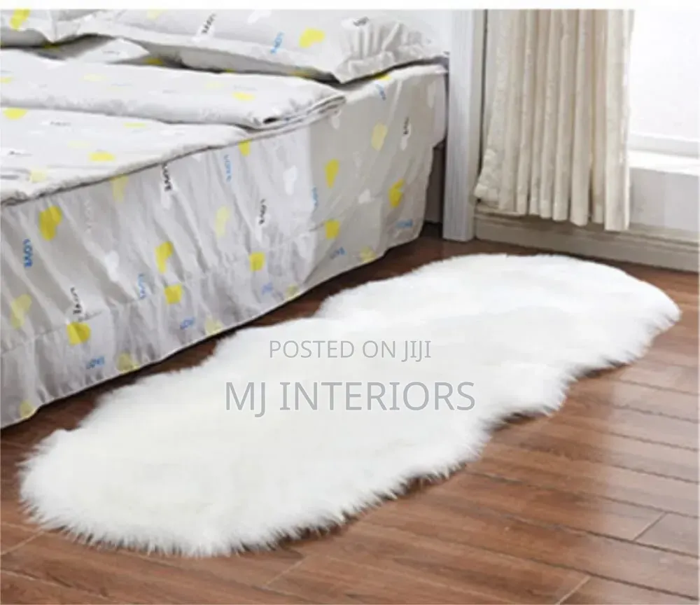Soft Rabbit Fur Bedside Mat