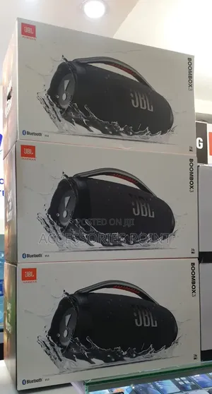 JBL Boombox 3 Bluetooth Speaker, Deep Bass, Waterproof, 24h Play