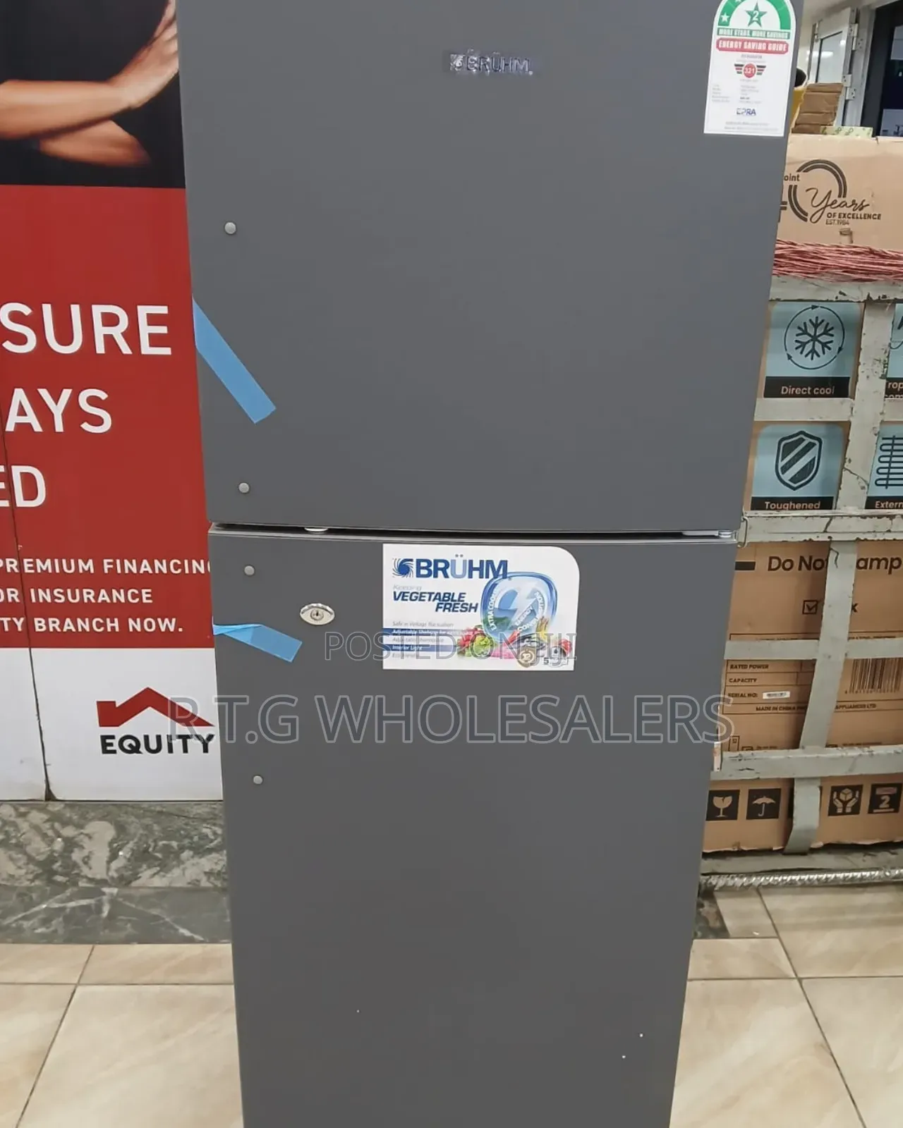 Bruhm 198l Frost-Free Top Freezer Refrigerator