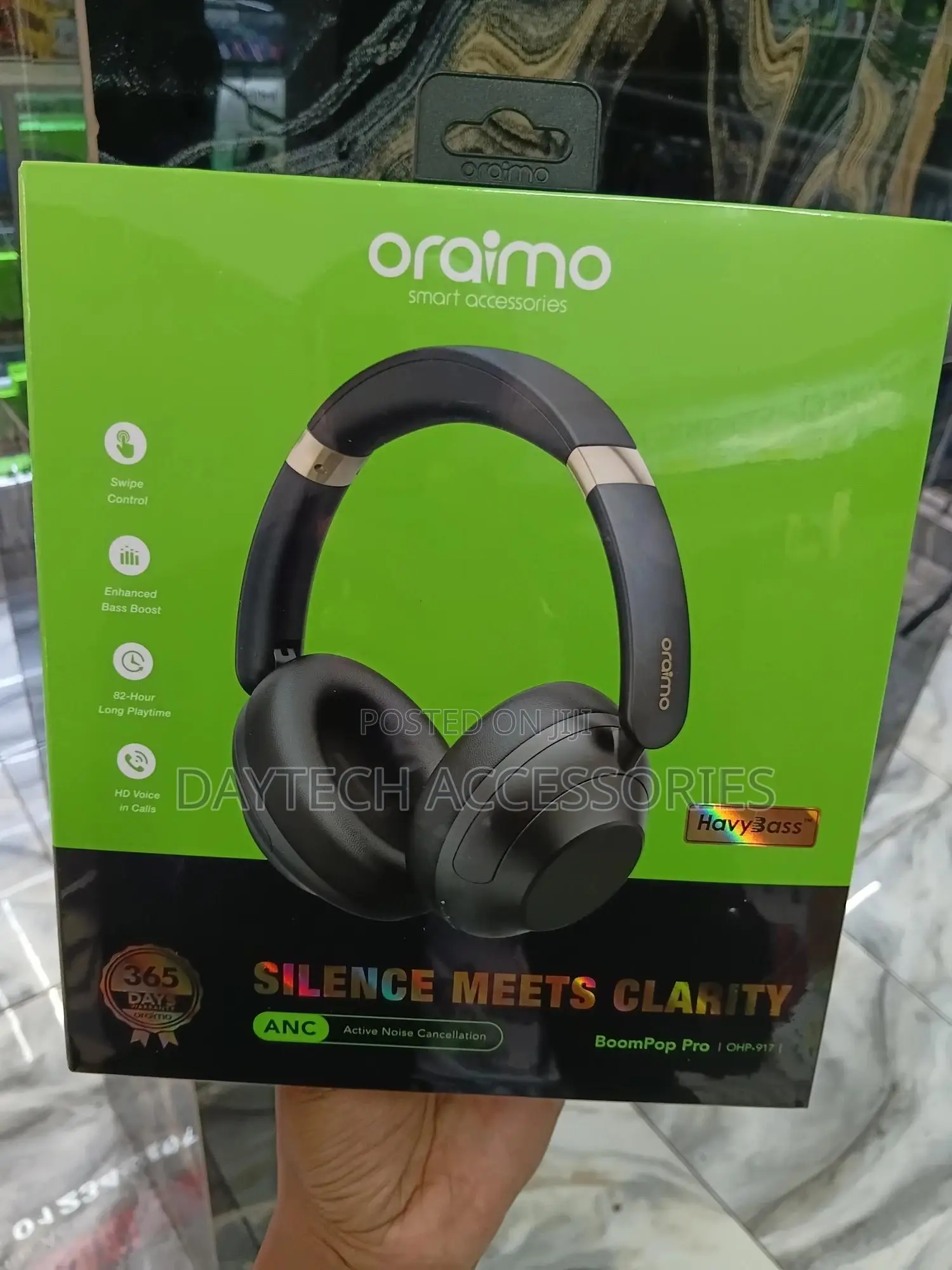 Oraimo Boompop Pro Ohp-917 Hybrid Anc Over the Ear Headphones