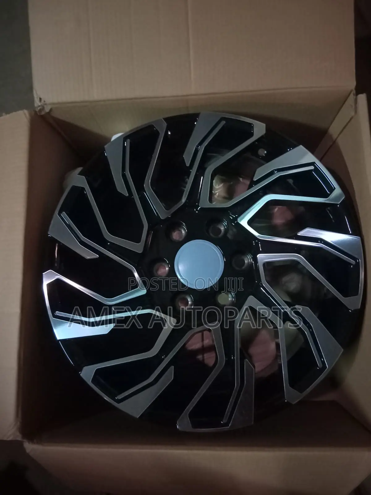Rims 18 Inch Black Machine Face Et25 H*Pcd 6x139.7 Cb 106.1 Ao9964f