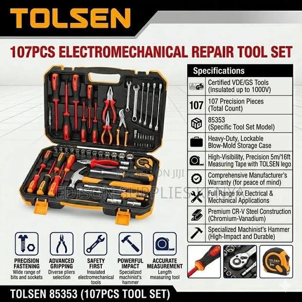 Tolsen Electromechanical Repair Tool Set Mechanic Electrician Tools
