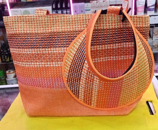 Straw Bags And Matching Summer Hat