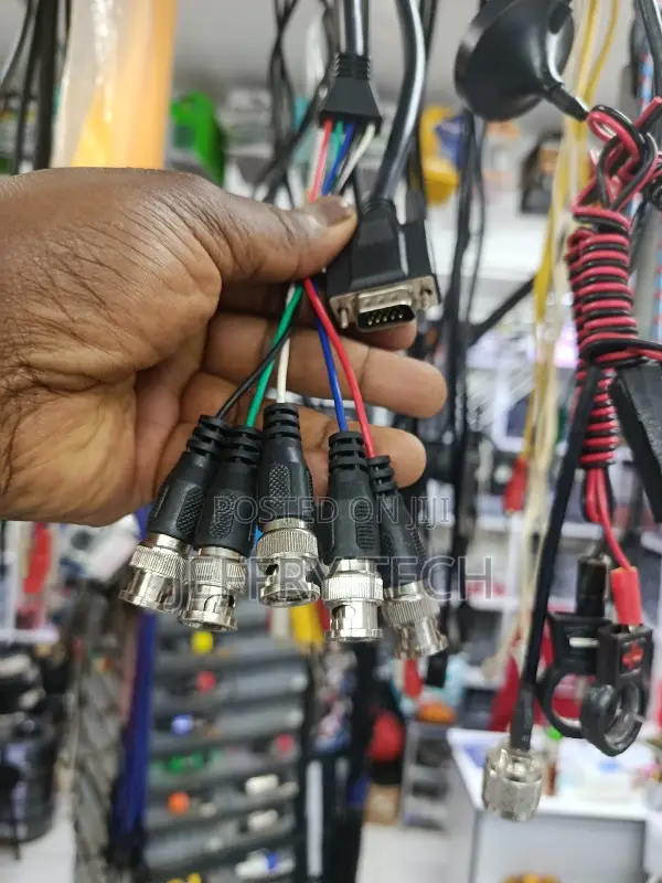 Vga to BNC Cable - Hd15 Vga to 5 BNC - Coaxial High Resolution - Male