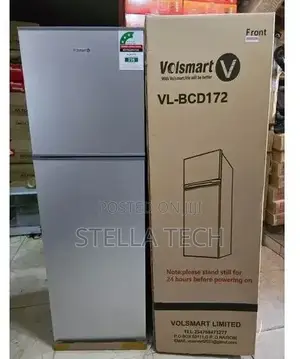 Silver Volsmart 172litres Double Door Refrigerator