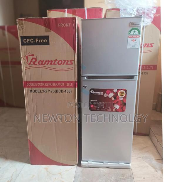 Ramtons , 2 Door Direct Cool Fridge, 128 Litres - Silver