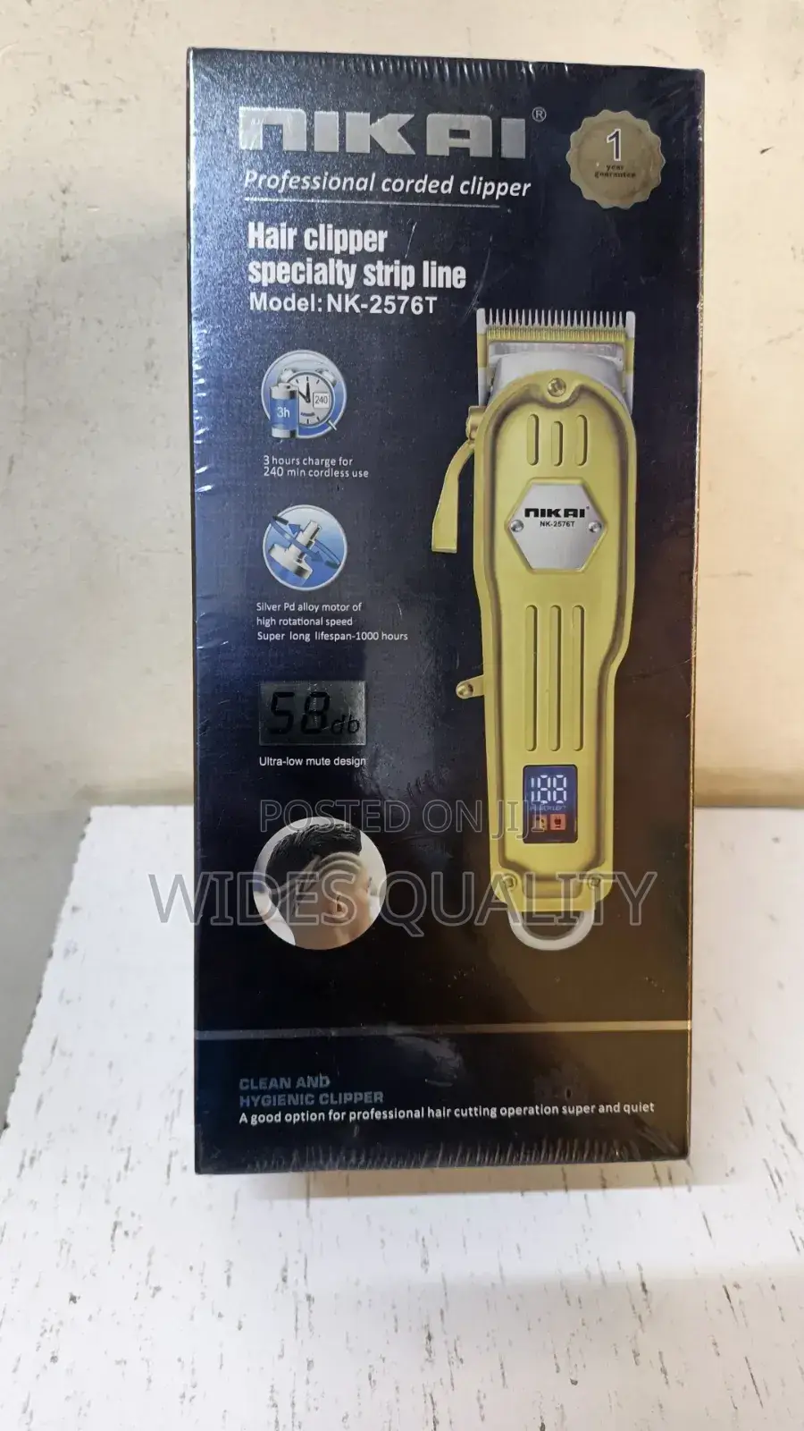 Nikai Professional Cordless Hair Clipper