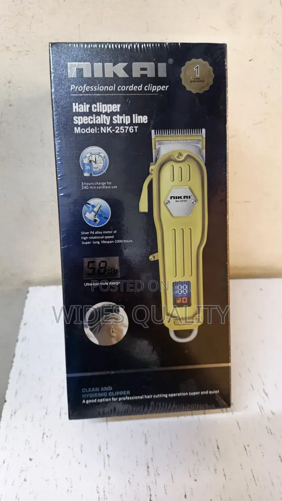 Nikai Professional Cordless Hair Clipper