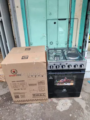 60*60cm Smartpro Standing Cooker 3g+1electricplate With Electric Oven