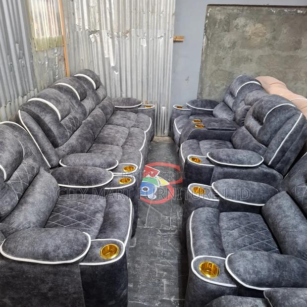 Silky Modern 5-Seater Semi-Recliner Sofas Offers