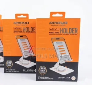 Amaya Aph-01 Metal Adjustable 360 Rotation Folding Phone Stand.