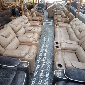 Warm-Toned Modern 5-Seater Semi-Recliner Sofas Offers 