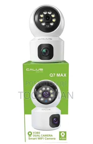 Calus Q7 Max Dual Lens V380 Smart Wifi Security Camera 360 Ptz.