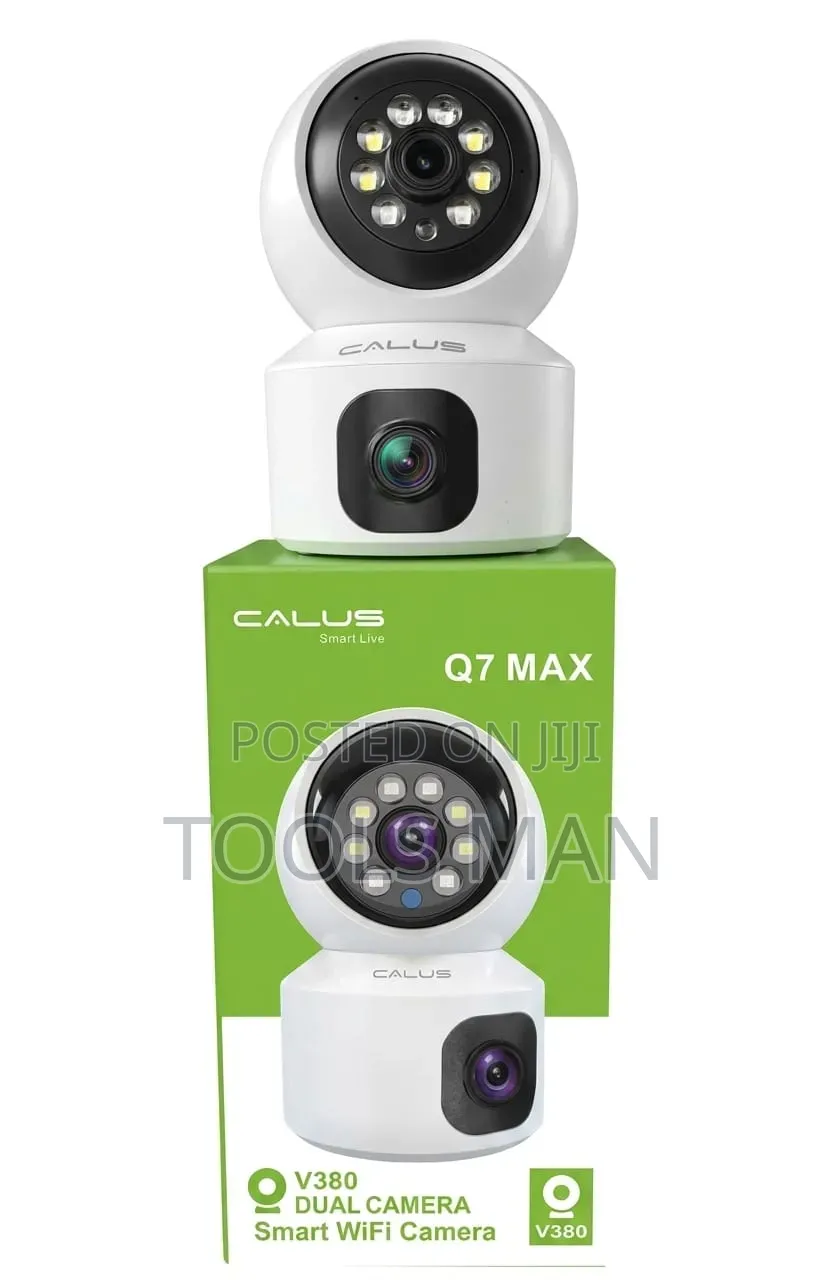 Calus Q7 Max Dual Lens V380 Smart Wifi Security Camera 360 Ptz.