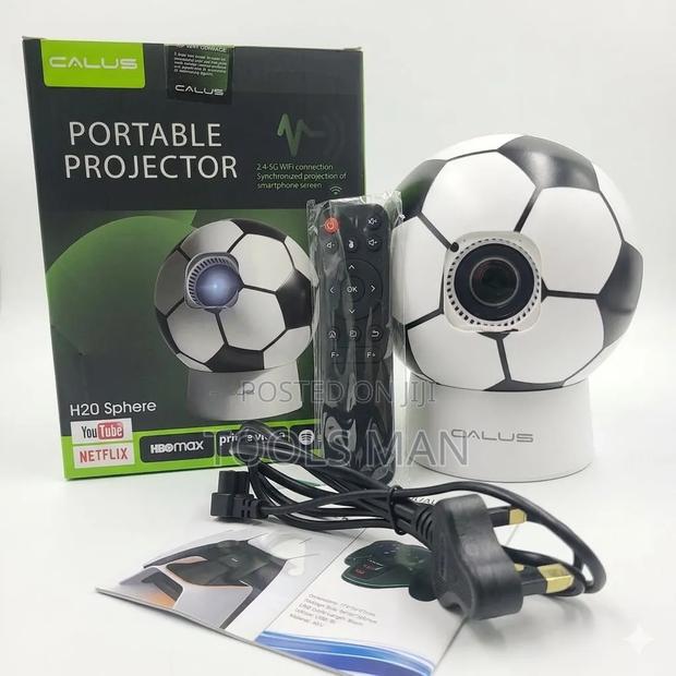 Calus H20 Sphere Portable Smart Wifi Projector - Football Design.