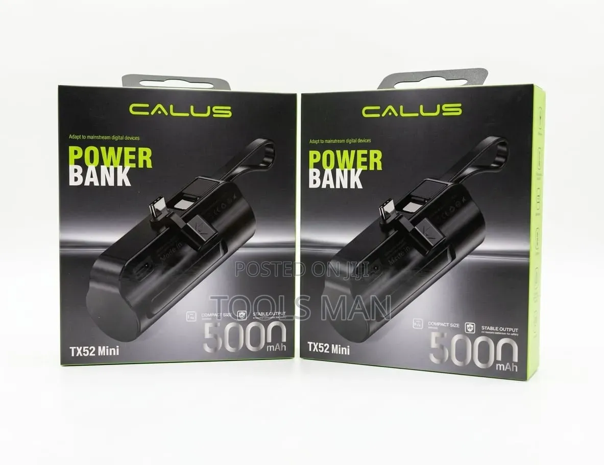 Calus Tx52 Mini 5000mah Portable Power Bank Type-C Built-in Charger.
