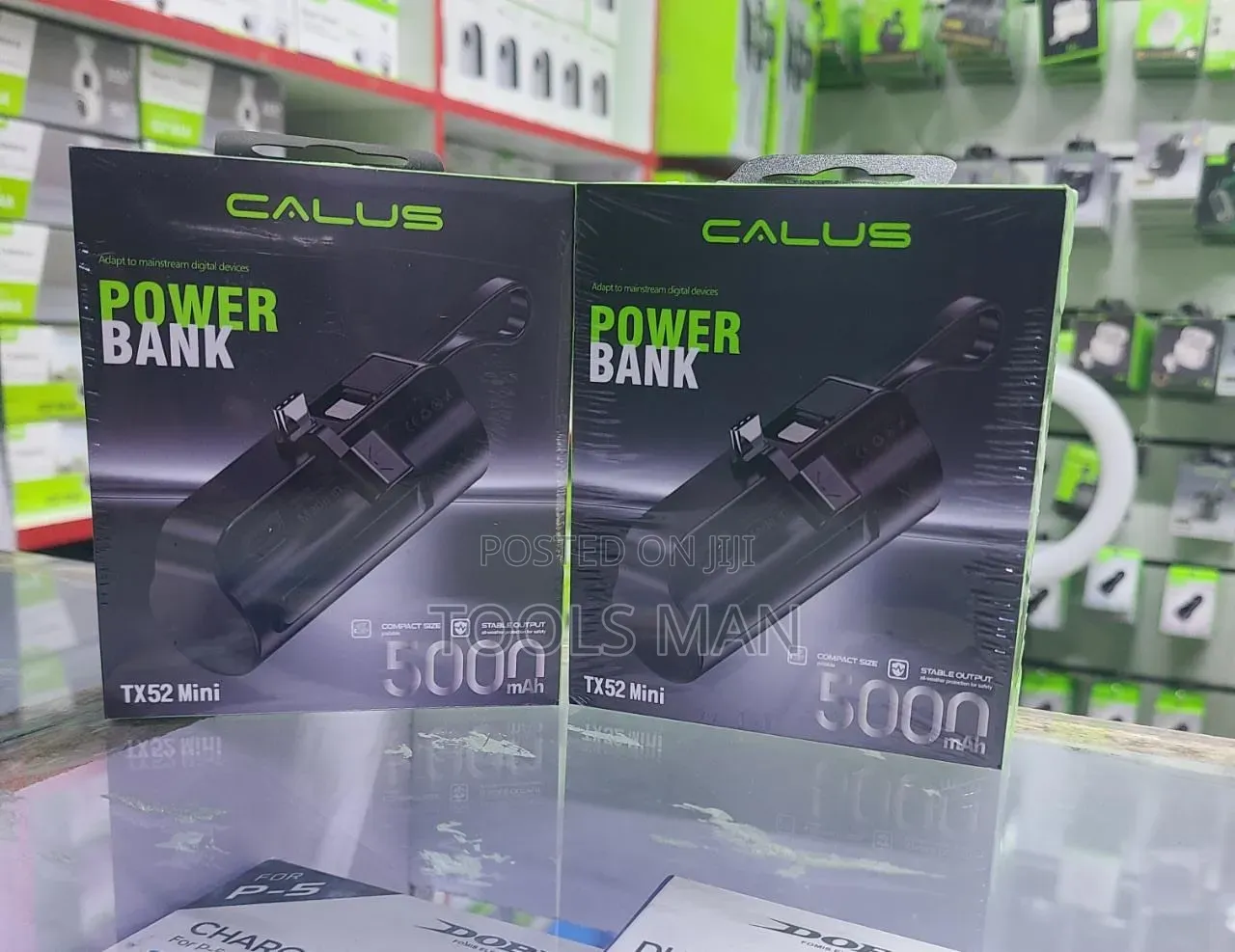 Calus Tx52 Mini 5000mah Portable Power Bank Type-C Built-in Charger.