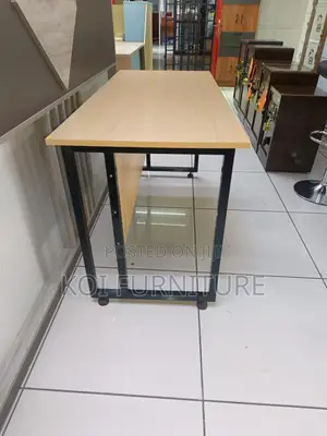 Office Desk : 1.2m Multipurpose Office Table -Sturdy Metallic Stands