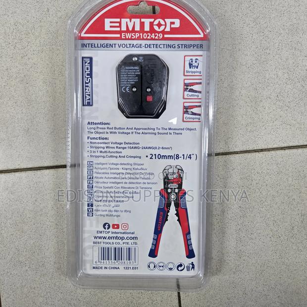Emtop Intelligent Voltage Detecting Wire Stripper Non Contact Voltage - thumbnail 3