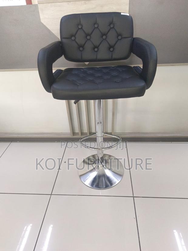 Bar Stool : Modern Black Brayden Adjustable Bar Stool - thumbnail 3
