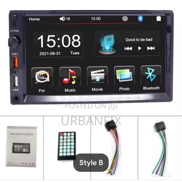 7 Inch Touch Screen Car Mp5 Player With Bluetooth, Remote, Mirror Link