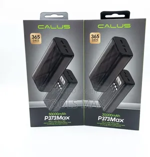 Calus P373max 30000mah Power Bank With Built-in 4 Cables Flashlight.