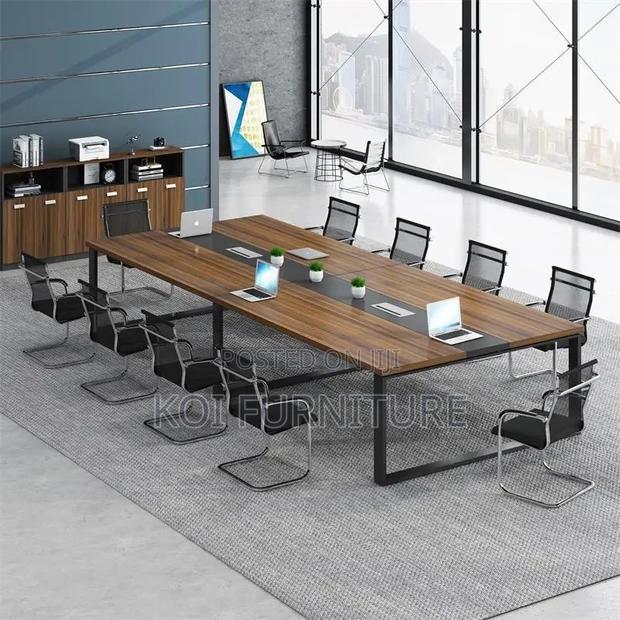 Office Table : 2.4m by 1.2m Modern Wooden Boardroom Table