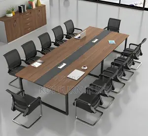 Office Table : 2.4m by 1.2m Modern Wooden Boardroom Table