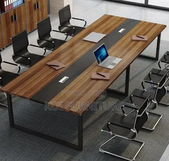 Office Table : 2.4m by 1.2m Modern Wooden Boardroom Table