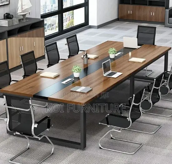 Office Table : 2.4m by 1.2m Modern Wooden Boardroom Table
