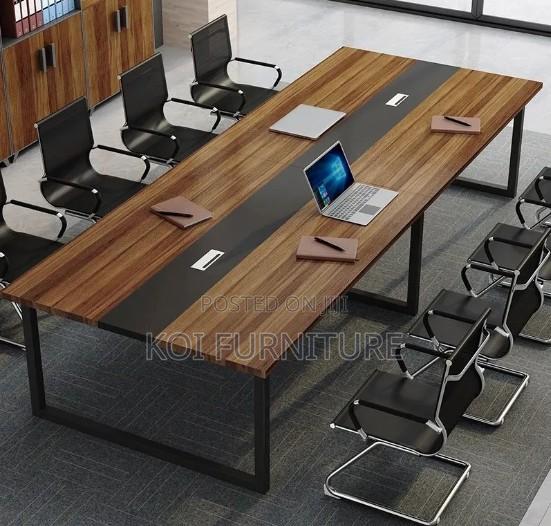 Office Table : 2.4m by 1.2m Modern Wooden Boardroom Table - thumbnail 10