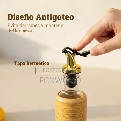 Oil and Vinegar Glass Dispenser Bottle 500ml