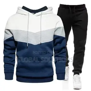 Men's 2-Piece Color Block Tracksuit Set