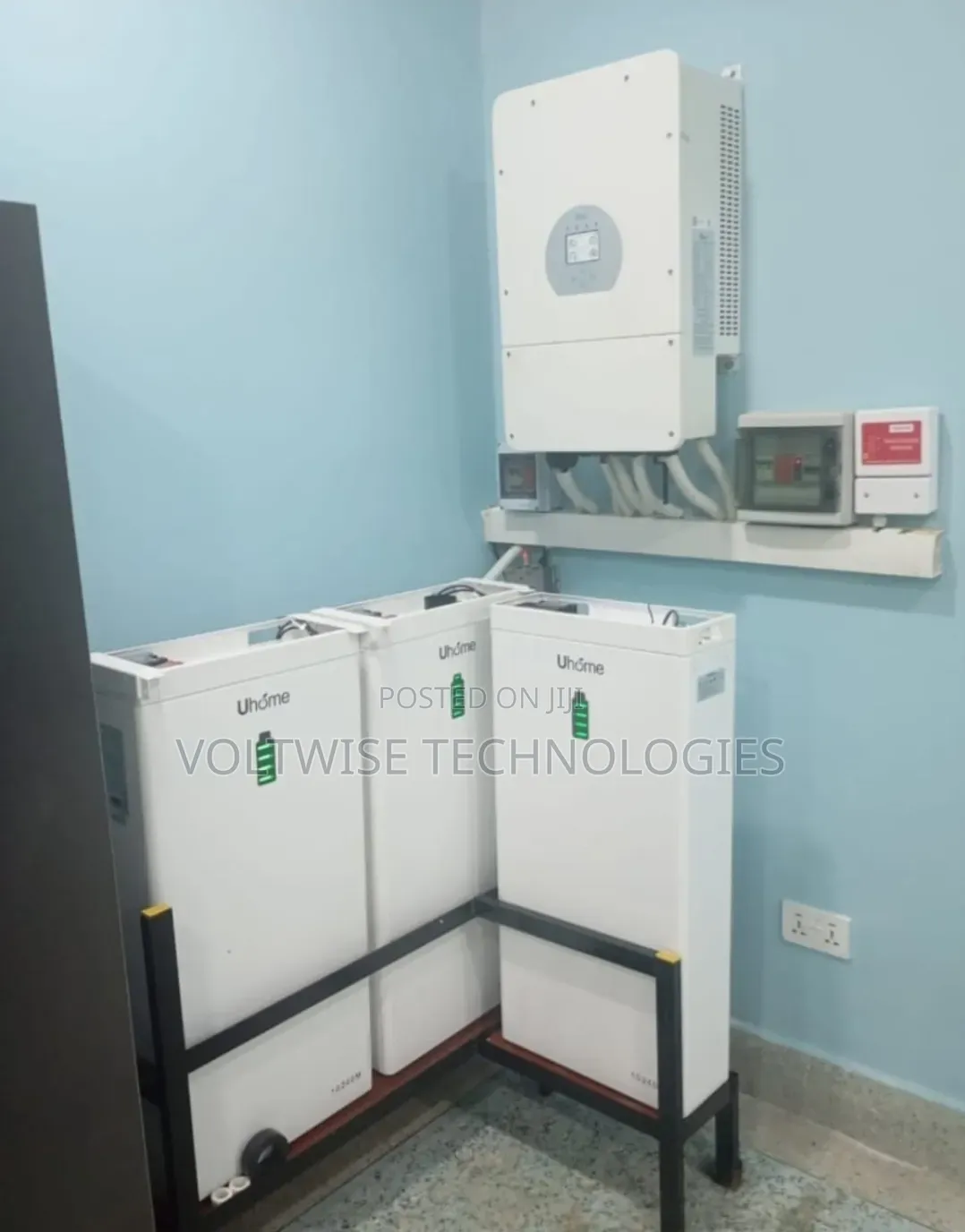 Complete 12kw Deye Hybrid Solar System With 30.7kwh Uhome Lithium Batt
