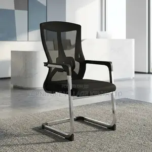 Fixed Bow Leg Mesh Training Office Chair.