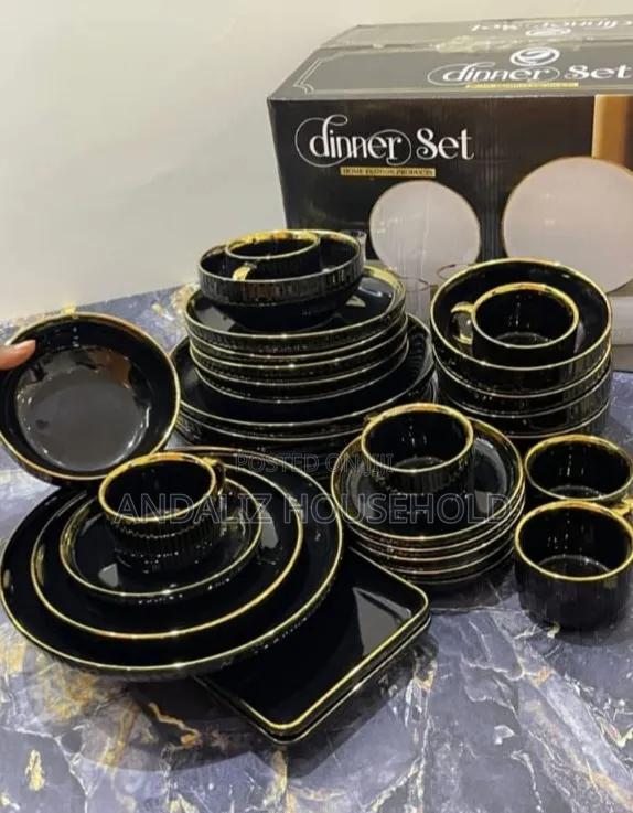 31pieces Marble Dinner Set