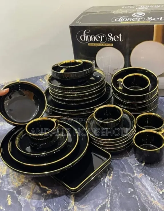 31pieces Marble Dinner Set