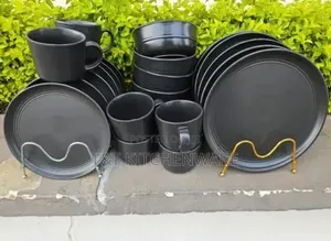 24 Pieces Black Dinner