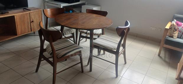Round Dining Table + 4 Dining Seats - main view