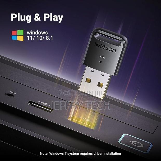Usb-a Bluetooth 5.4 Adapter Cm748 (Black) – High-Speed Wireless Usb D - thumbnail 2