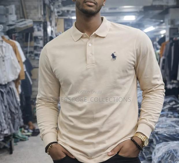 Men Longsleeved T-Shirt With Collar - thumbnail 6