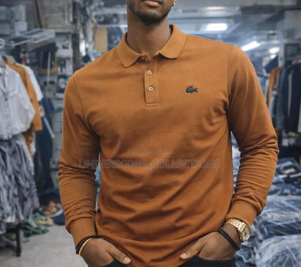 Men Longsleeved T-Shirt With Collar - thumbnail 9