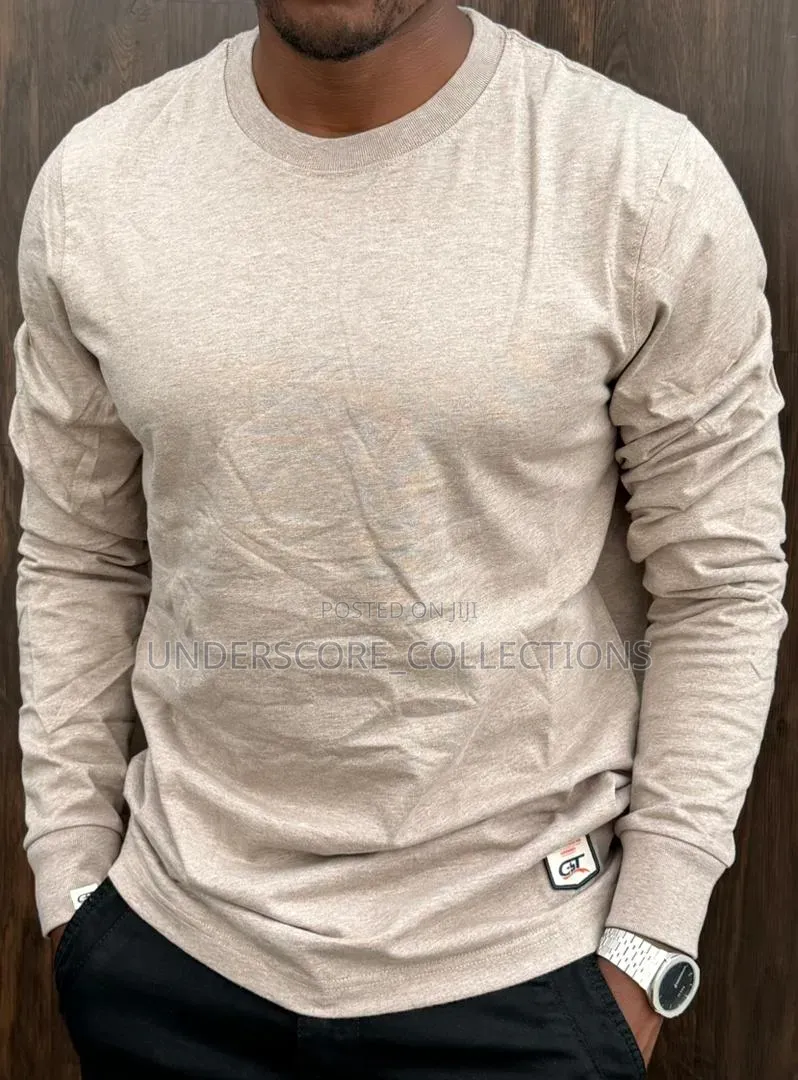 Unisex Plain Coloured Longsleeved Tshirts