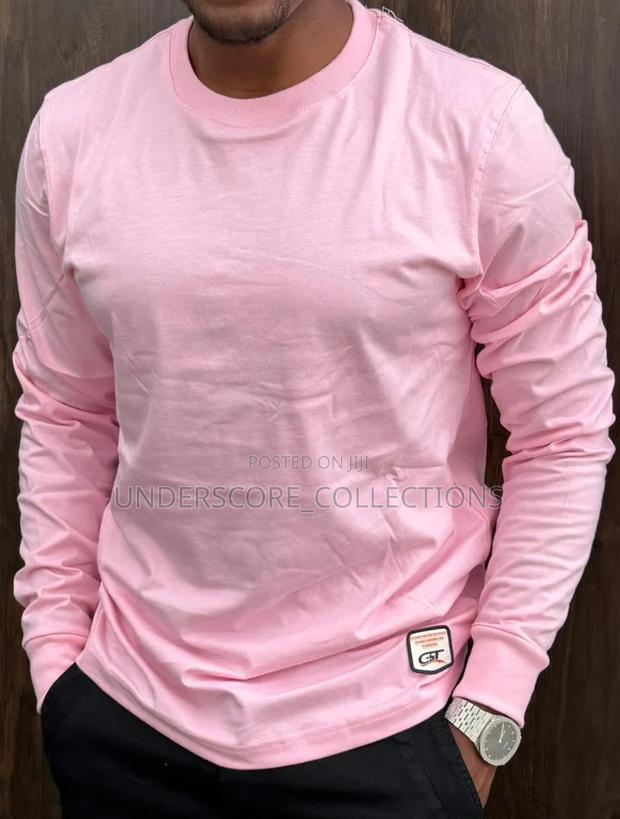 Unisex Plain Coloured Longsleeved Tshirts - thumbnail 2