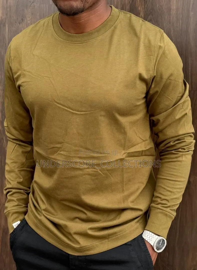 Unisex Plain Coloured Longsleeved Tshirts