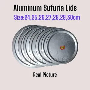 30l Aluminium Sufuria Lids. Sold Per Pc. Size on the Description