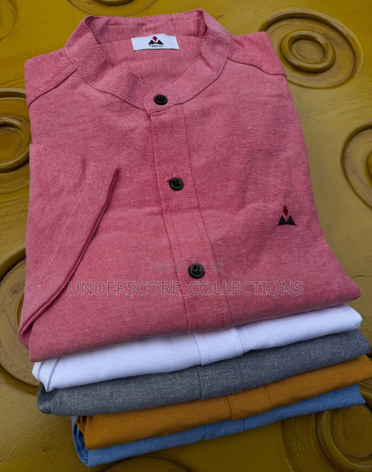 Men Classy Casual Chinese Shorts Collor Shirt