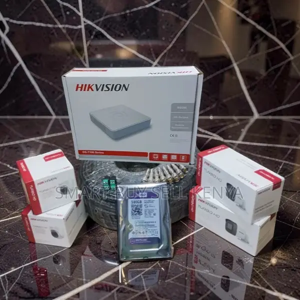 Hassle Free Setup 4 Hikvision 1080p CCTV Cameras Complete System Kit